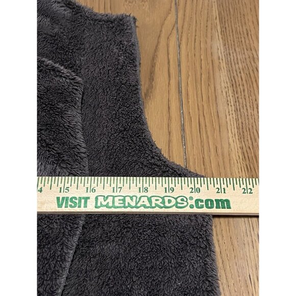 ODDY Anthropologie Fuzzy Gray Cardigan Sleeveless Pockets Long Tunic Artist M - Picture 5 of 10